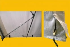 Delta Canopy Carport 24'x13' Grey/White Carports