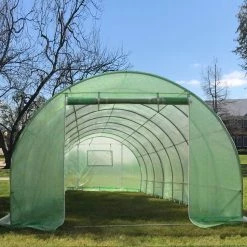 Delta Canopy Greenhouse 26'x10' (B2) - Round Top Walk-in Nursery Greenhouses