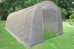 Delta Canopy Greenhouses Greenhouse 26'x12' + Sun Shade Cover - Round Top