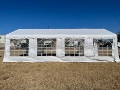 Deltacanopy PE Party Tent 26'x13' - White PE/Polyester Party Tents