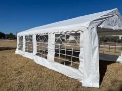 Deltacanopy PE Party Tent 26'x13' - White PE/Polyester Party Tents
