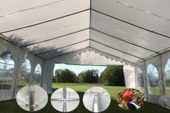 Delta Canopy Party Tents Budget PE Party Tent 26'x16' With Waterproof Top