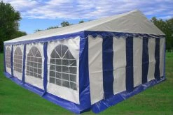 Delta Canopy PE Party Tent 26'x16' - Blue/White