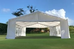 Delta Canopy Party Tents Budget PVC Party Tent 26'x20' - White
