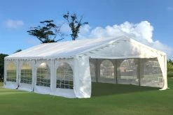 Delta Canopy Party Tents Budget PVC Party Tent 26'x20' - White