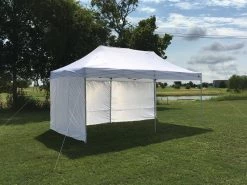 Delta Canopy F/S Model 10'x20' White - Pop Up Tent Pro With Solid Walls Pop Up Tents