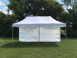 Delta Canopy F/S Model 10'x20' White - Pop Up Tent Pro With Solid Walls Pop Up Tents