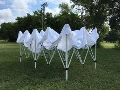 Delta Canopy F/S Model 10'x20' White - Pop Up Tent Pro With Solid Walls Pop Up Tents