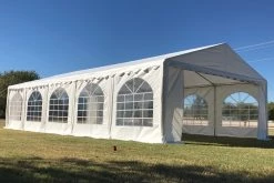Delta Canopy Party Tents PE Party Tent 32'x16' With Waterproof Top - White