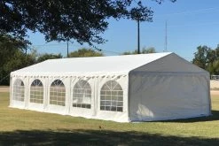 Delta Canopy Party Tents PE Party Tent 32'x16' With Waterproof Top - White