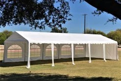 Delta Canopy Party Tents PE Party Tent 32'x16' With Waterproof Top - White