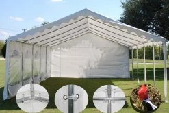 Delta Canopy Budget PVC Party Tent 32'x16' - White
