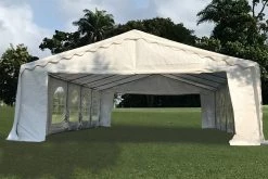 Delta Canopy Budget PVC Party Tent 32'x16' - White