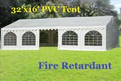 Delta Canopy Fire Retardant PVC Party Tent - 26'x16', 32'x16'
