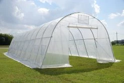 Delta Canopy Greenhouse 33'x13' Clear With Sun Shade Cover