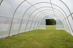 Delta Canopy Greenhouse 33'x13' Clear With Sun Shade Cover