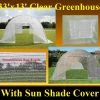 Delta Canopy Greenhouse 33'x13' Clear With Sun Shade Cover