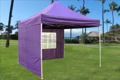 Delta Canopy Pop Up Tents E Model 10'x10' Purple - Pop Up Tent