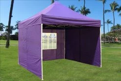 Delta Canopy Pop Up Tents E Model 10'x10' Purple - Pop Up Tent