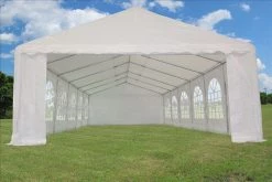 Delta Canopy PE Party Tent 40'x16' With Waterproof Top - White Party Tents