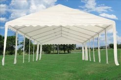Delta Canopy PE Party Tent 40'x16' With Waterproof Top - White Party Tents