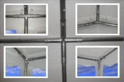 Delta Canopy PE Party Tent 40'x16' With Waterproof Top - White Party Tents