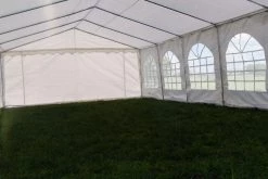 Delta Canopy PE Party Tent 40'x16' With Waterproof Top - White Party Tents