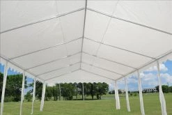 Delta Canopy PE Party Tent 40'x16' With Waterproof Top - White Party Tents