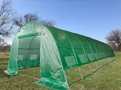 Delta Canopy Greenhouse 40'x13' - Walk-in Nursery With Round Arch Greenhouses