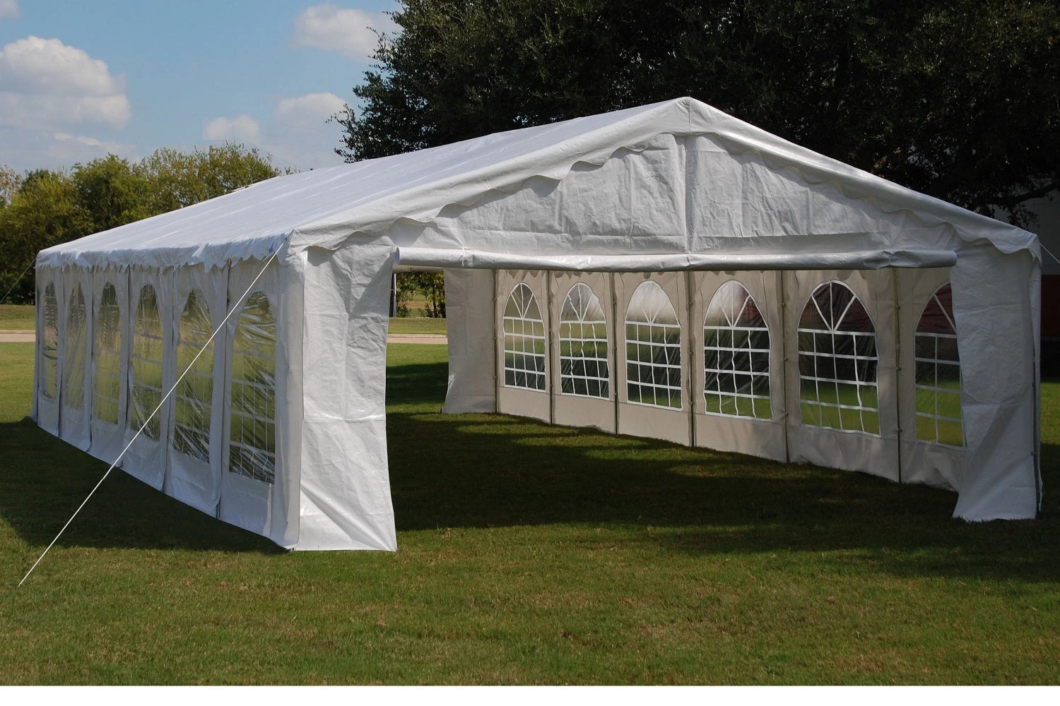 Delta Canopy Budget PE Party Tent 40'x16' With Waterproof Top Party Tents 1 Delta Canopy Budget PE Party Tent 40'x16' With Waterproof Top Party Tents