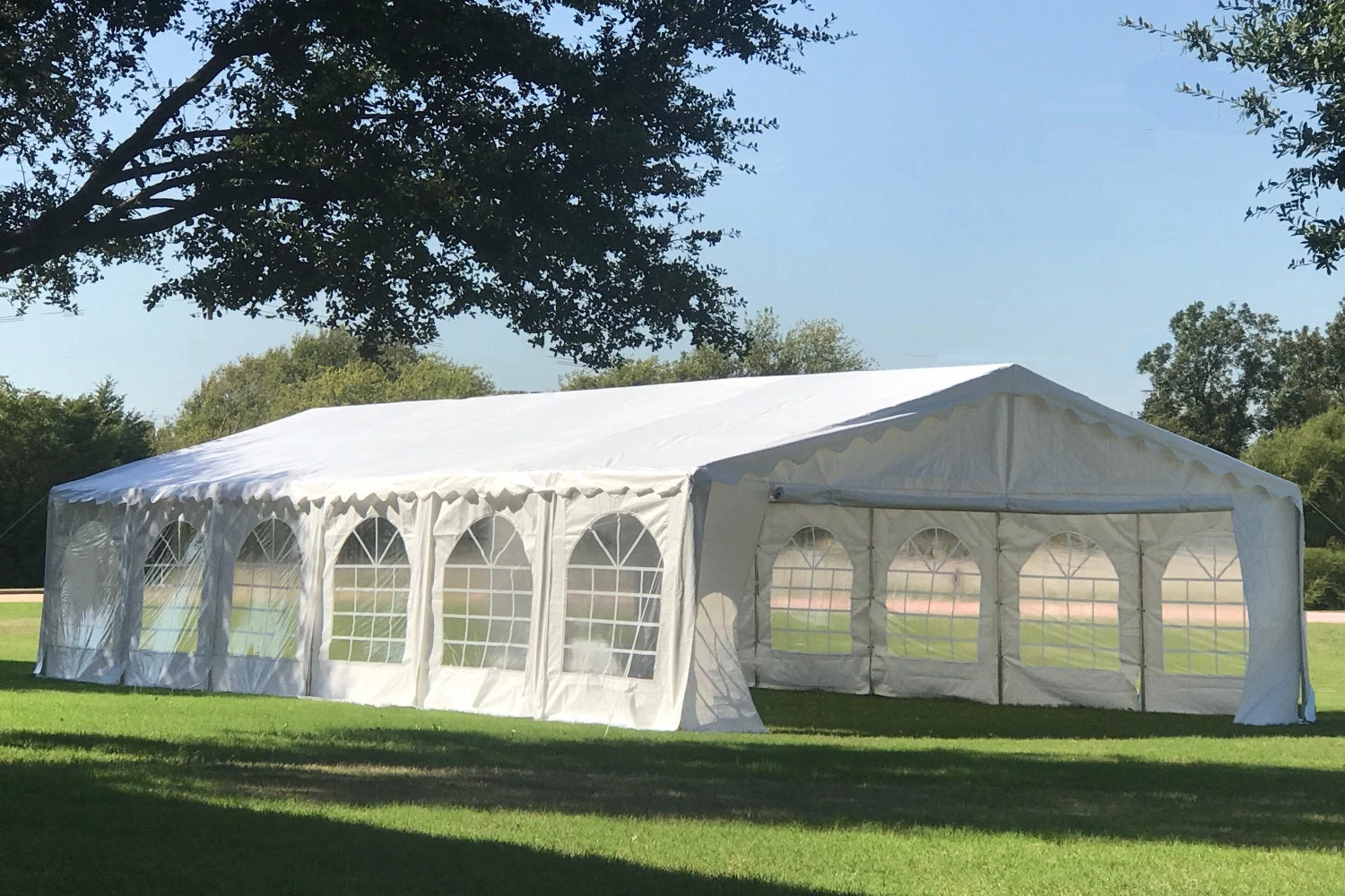 Delta Canopy Budget PE Party Tent 40'x16' With Waterproof Top Party Tents 2 Delta Canopy Budget PE Party Tent 40'x16' With Waterproof Top Party Tents