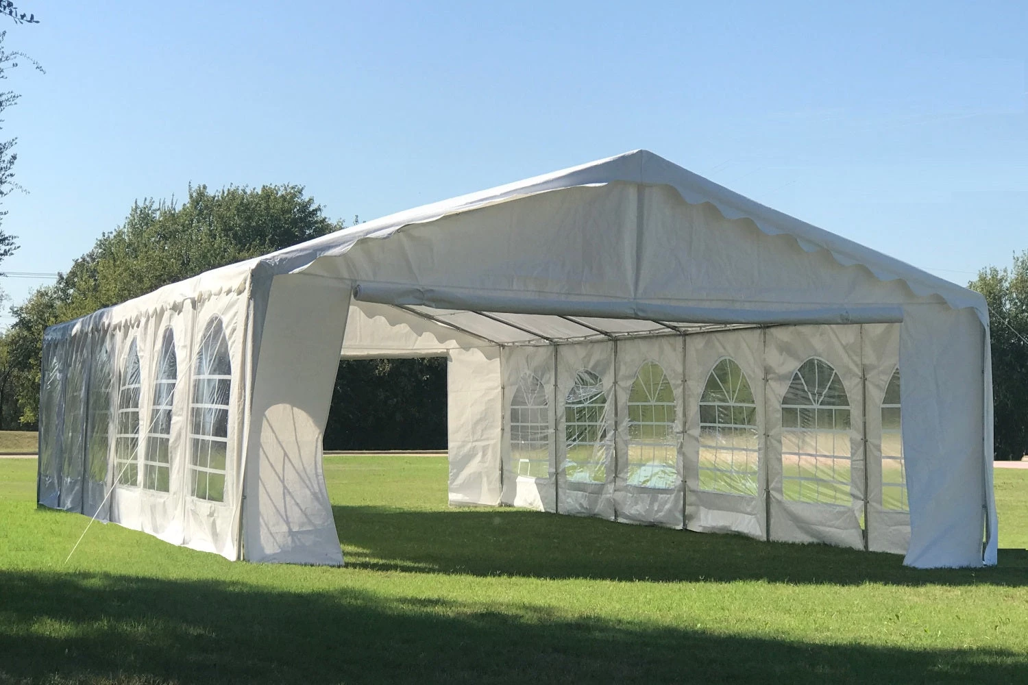 Delta Canopy Budget PE Party Tent 40'x16' With Waterproof Top Party Tents 3 Delta Canopy Budget PE Party Tent 40'x16' With Waterproof Top Party Tents