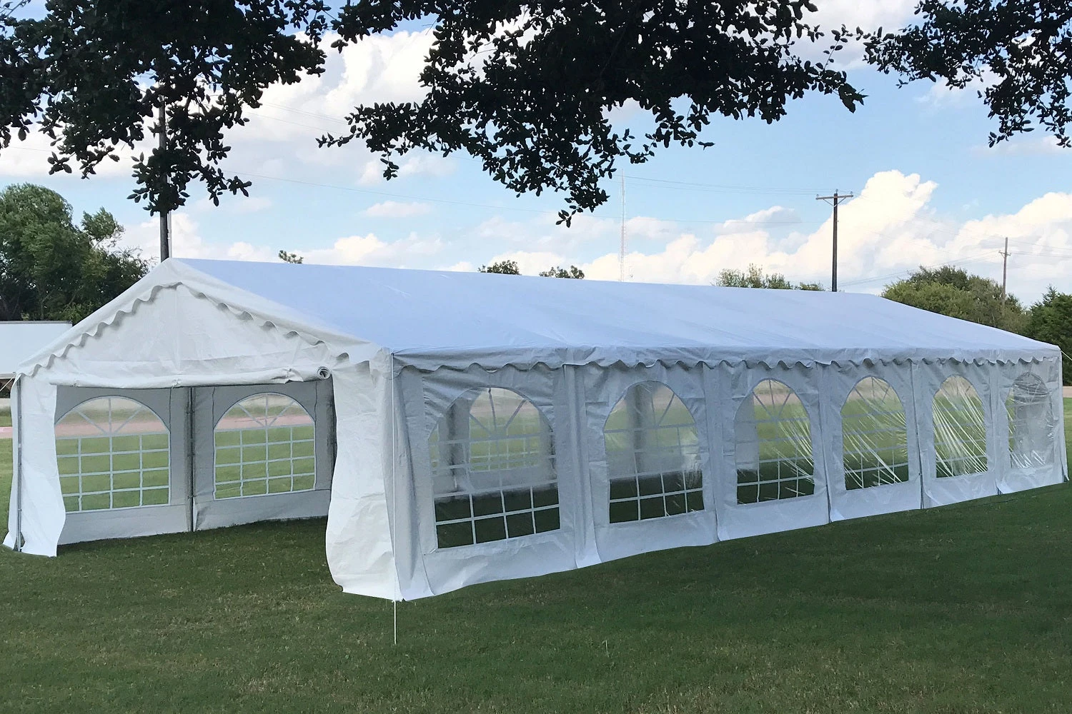Delta Canopy Budget PE Party Tent 40'x16' With Waterproof Top Party Tents 4 Delta Canopy Budget PE Party Tent 40'x16' With Waterproof Top Party Tents