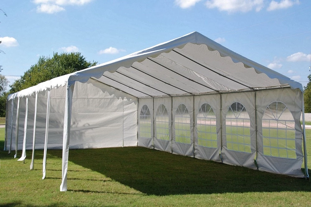 Delta Canopy Budget PE Party Tent 40'x16' With Waterproof Top Party Tents 8 Delta Canopy Budget PE Party Tent 40'x16' With Waterproof Top Party Tents