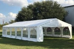 Delta Canopy Budget PVC Party Tent 40'x20' - White