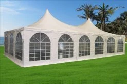 Delta Canopy PVC Pagoda Party Tent 40'x20' - White Party Tents