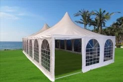 Delta Canopy PVC Pagoda Party Tent 40'x20' - White Party Tents