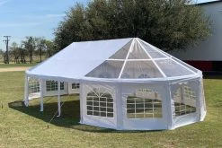 Delta Canopy 40'x21' PVC Marquee Party Tent With Clear Bay Windows