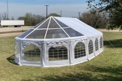 Delta Canopy 40'x21' PVC Marquee Party Tent With Clear Bay Windows