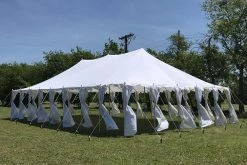 Delta Canopy Polyester Pole Tent 40'x25' - Fire Retardant Party Tent Party Tents