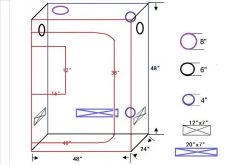 Delta Canopy Grow Tent 48