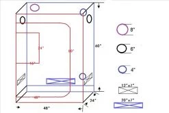 Delta Canopy Grow Tent 48