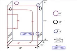 Delta Canopy Grow Tent 48
