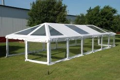 Delta Canopy PVC Party Tent 60'x20' - Clear ComBi - NEW!
