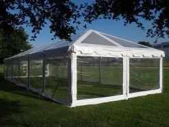 Delta Canopy PVC Party Tent 60'x20' - Clear ComBi - NEW!