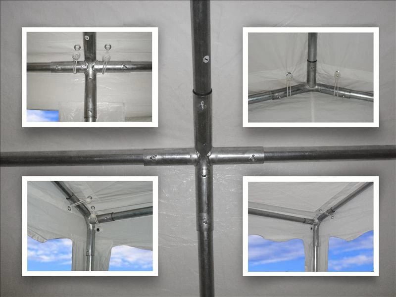 Delta Canopy Party Tents PVC Party Tent 49'x23' - White - Heavy Duty! 6 Delta Canopy Party Tents PVC Party Tent 49'x23' - White - Heavy Duty!