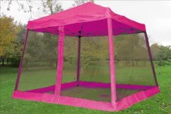 Delta Canopy 8'x8'/10'x10' Pink - Slant Leg W Net - Pop Up Tent