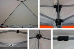 Delta Canopy Pop Up Tents 8'x8'/10'x10' White - Slant Leg W Net - Pop Up Tent