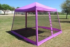 Delta Canopy 8'x8'/10'x10' Purple - Slant Leg W Net - Pop Up Tent