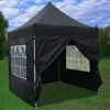 Delta Canopy Pop Up Tents 8'x8' Black - Pop Up Tent Basic